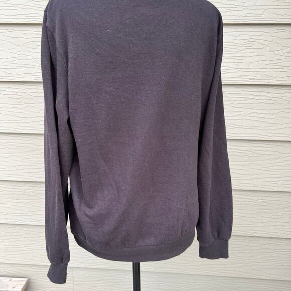 ROLLING STONES black with red tongue & lips sweatshirt women's size M - Picture 4 of 7